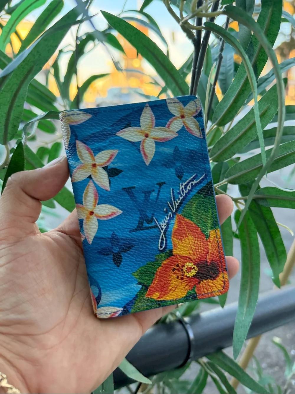 Louis Vuitton - Pocket Organizer - Blue Floral - Brand New